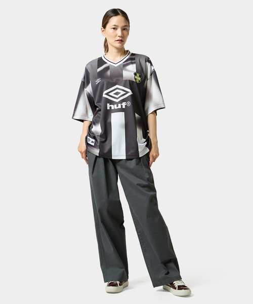 HUF(ハフ)の「HUF X UMBRO STRIPE JERSEY(Tシャツ/カットソー・メンズ・ブラック・S/L/M)」の13枚目の写真
