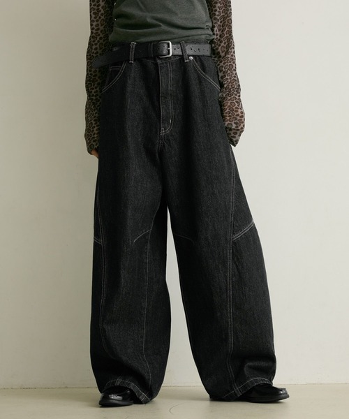 PBLIM(ページボーイリム)の「《UNISEX》フラップポケットデニム(デニムパンツ・レディース・インディゴブルー/ブラック・SMALL/MEDIUM/LARGE)」の3枚目の写真
