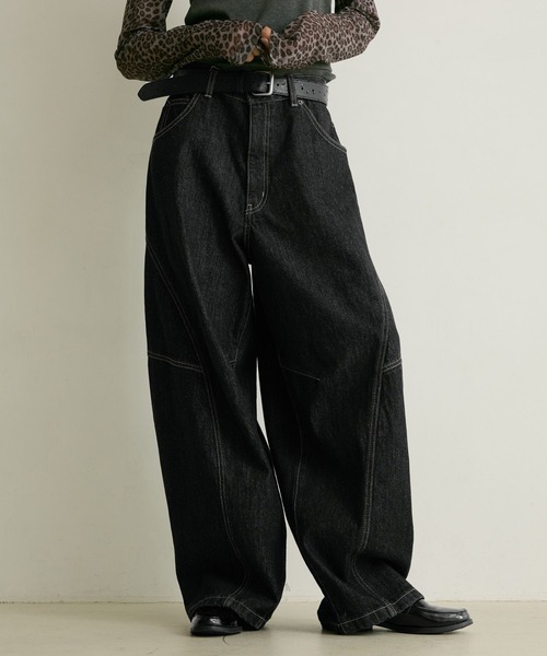 PBLIM(ページボーイリム)の「《UNISEX》フラップポケットデニム(デニムパンツ・レディース・インディゴブルー/ブラック・SMALL/MEDIUM/LARGE)」の4枚目の写真