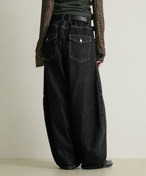 PBLIM(ページボーイリム)の「《UNISEX》フラップポケットデニム(デニムパンツ・レディース・インディゴブルー/ブラック・SMALL/MEDIUM/LARGE)」の7枚目の写真