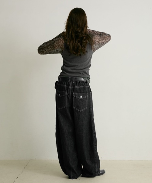 PBLIM(ページボーイリム)の「《UNISEX》フラップポケットデニム(デニムパンツ・レディース・インディゴブルー/ブラック・SMALL/MEDIUM/LARGE)」の10枚目の写真