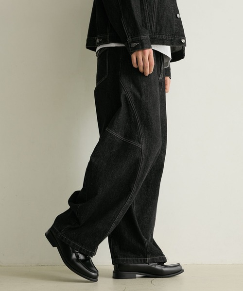 PBLIM(ページボーイリム)の「《UNISEX》フラップポケットデニム(デニムパンツ・レディース・インディゴブルー/ブラック・SMALL/MEDIUM/LARGE)」の12枚目の写真