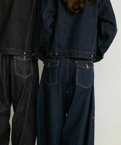 PBLIM(ページボーイリム)の「《UNISEX》フラップポケットデニム(デニムパンツ・レディース・インディゴブルー/ブラック・SMALL/MEDIUM/LARGE)」の18枚目の写真