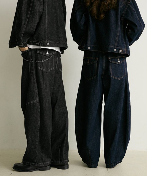 PBLIM(ページボーイリム)の「《UNISEX》フラップポケットデニム(デニムパンツ・レディース・インディゴブルー/ブラック・SMALL/MEDIUM/LARGE)」の19枚目の写真