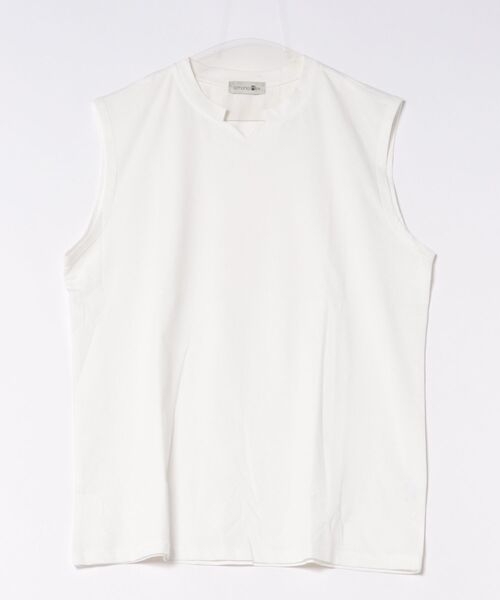 aimoha(アイモハ)の「【mens】 VネックノースリーブTシャツ(Tシャツ/カットソー・メンズ・ライトグレー/ホワイト/グリーン・L/XXL/M/XL)」の2枚目の写真