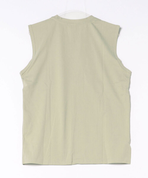 aimoha(アイモハ)の「【mens】 VネックノースリーブTシャツ(Tシャツ/カットソー・メンズ・ライトグレー/ホワイト/グリーン・L/XXL/M/XL)」の4枚目の写真