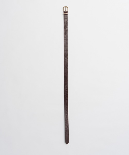 MAISON SPECIAL（メゾンスペシャル）の「【2026Autumn PRE-ORDER】Croc Belt/クロコベルト（ベルト・レディース・グリーン/ブラウン/ブラック・FREE）」の15枚目の写真