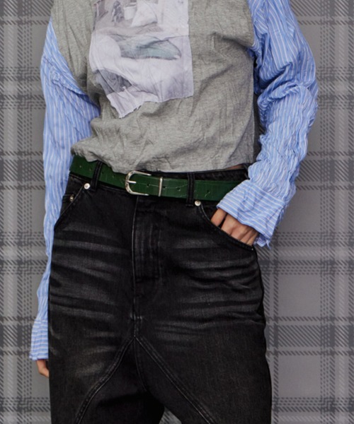 MAISON SPECIAL（メゾンスペシャル）の「【2026Autumn PRE-ORDER】Croc Belt/クロコベルト（ベルト・レディース・グリーン/ブラウン/ブラック・FREE）」の20枚目の写真