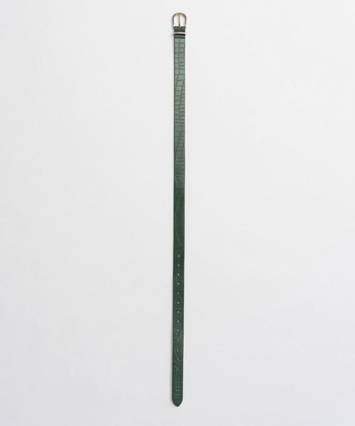 MAISON SPECIAL（メゾンスペシャル）の「【2026Autumn PRE-ORDER】Croc Belt/クロコベルト（ベルト・レディース・グリーン/ブラウン/ブラック・FREE）」の19枚目の写真