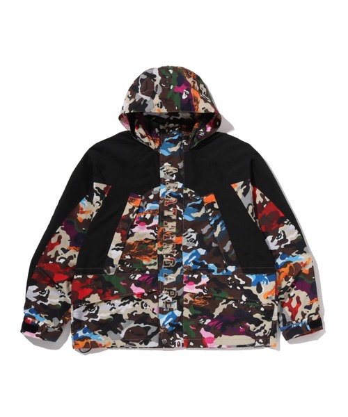 A BATHING APE(アベイシングエイプ)の「HYBRID CAMO SNOWBOARD JACKET(ミリタリージャケット・メンズ・マルチ/オリーブ・X-LARGE/LARGE/MEDIUM/SMALL)」の5枚目の写真