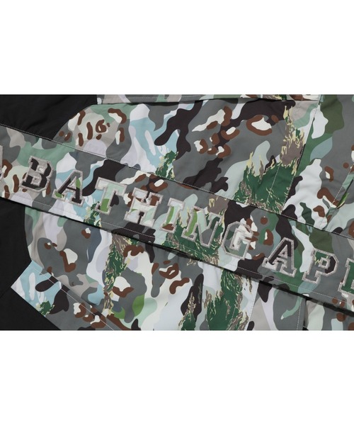 A BATHING APE(アベイシングエイプ)の「HYBRID CAMO SNOWBOARD JACKET(ミリタリージャケット・メンズ・マルチ/オリーブ・X-LARGE/LARGE/MEDIUM/SMALL)」の8枚目の写真