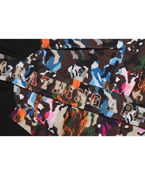 A BATHING APE(アベイシングエイプ)の「HYBRID CAMO SNOWBOARD JACKET(ミリタリージャケット・メンズ・マルチ/オリーブ・X-LARGE/LARGE/MEDIUM/SMALL)」の9枚目の写真