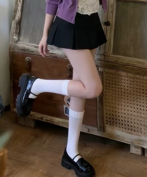 Vipoa(ヴィポア)の「Layered micro mini skirt pants(その他パンツ・レディース・ブラック/グレー・MEDIUM/SMALL)」の14枚目の写真
