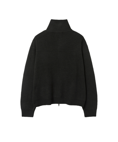 MISEKISEOUL MEN（ミセキソウルメンズ）の「High neck full zip-up knit BLACK（ニット/セーター・メンズ・その他・1）」の3枚目の写真