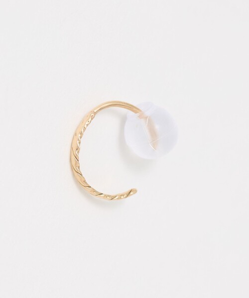 Steven Alan（スティーブンアラン）の「＜Toile＞TWIST HOOP/シングルピアス（ピアス（片耳用）・レディース・ゴールド・FREE）」の5枚目の写真