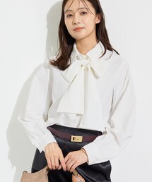 【接触冷感／ストレッチ◎】取外し可ボウタイシャツ