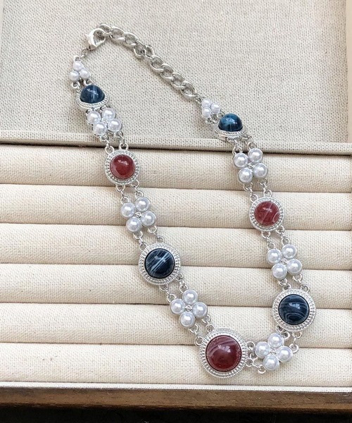 LA VORAGINE（ラ ヴォラジネ）の「ヴィンテージライク ストーン デザイン チョーカー（チョーカー・レディース・Silver/GOLD・FREE）」の19枚目の写真