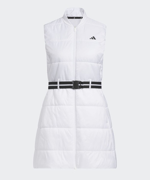 adidas(アディダス)の「WIND. RDY中わた入りベストロング丈【adidas Golf/アディダスゴルフ】(ブルゾン・レディース・ホワイト・XX-LARGE/LARGE/MEDIUM/SMALL/X-LARGE)」の5枚目の写真
