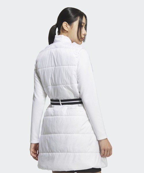 adidas(アディダス)の「WIND. RDY中わた入りベストロング丈【adidas Golf/アディダスゴルフ】(ブルゾン・レディース・ホワイト・XX-LARGE/LARGE/MEDIUM/SMALL/X-LARGE)」の2枚目の写真