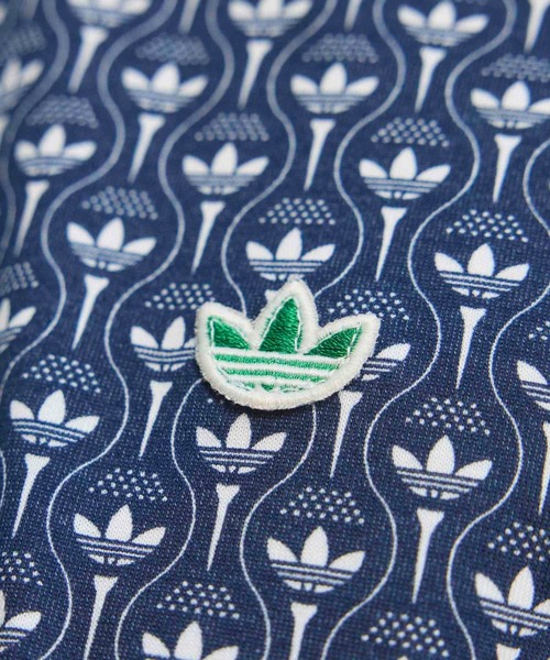 adidas(アディダス)の「オリジナルス オールオーバー トレフォイル ポロ【adidas Golf/アディダスゴルフ】(ポロシャツ・メンズ・ブルー・SMALL/MEDIUM/LARGE/3XL/XX-LARGE/X-LARGE)」の2枚目の写真