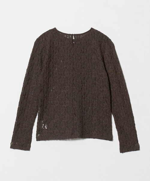 green label relaxing(グリーンレーベルリラクシング)の「レース プルオーバー カットソー(Tシャツ/カットソー・レディース・ダークブラウン/オフホワイト/ブラック・FREE)」の22枚目の写真