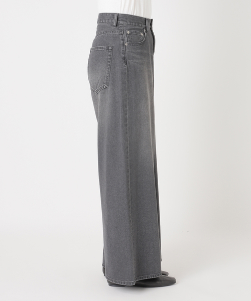 JOURNAL STANDARD relume(ジャーナルスタンダード レリューム)の「コットンツイルワイドパンツ(デニムパンツ・レディース・チャコールグレー/ブラウン/ベージュ・38/36)」の19枚目の写真
