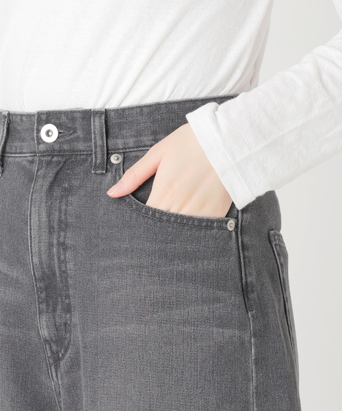JOURNAL STANDARD relume(ジャーナルスタンダード レリューム)の「コットンツイルワイドパンツ(デニムパンツ・レディース・チャコールグレー/ブラウン/ベージュ・38/36)」の16枚目の写真
