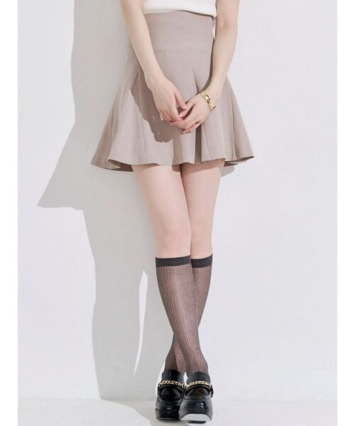 MERCURYDUO(マーキュリーデュオ)の「ハリヌキラメリブハイソックス(ソックス/靴下・レディース・ブラック/ライトグレー/グレー・FREE)」の22枚目の写真