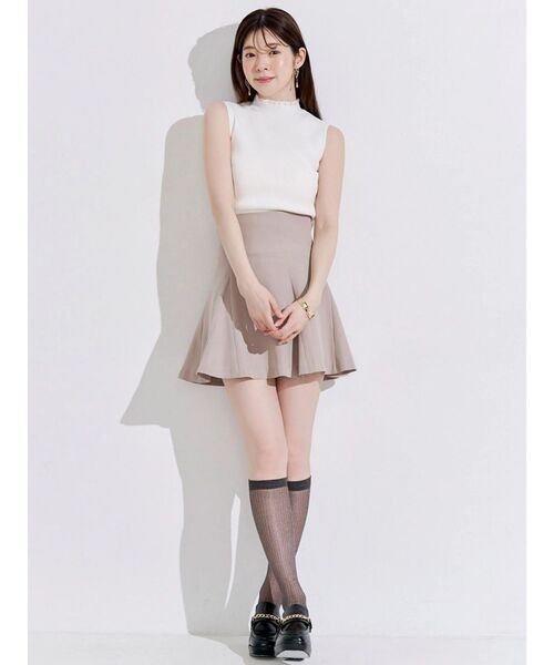 MERCURYDUO(マーキュリーデュオ)の「ハリヌキラメリブハイソックス(ソックス/靴下・レディース・ブラック/ライトグレー/グレー・FREE)」の18枚目の写真
