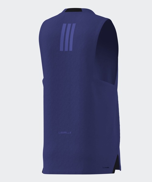 adidas(アディダス)の「Les Mills グラフィック タンクトップ / アディダス adidas(タンクトップ・メンズ・パープル・XX-LARGE/3XL/LARGE/X-LARGE/SMALL/MEDIUM/XX-SMALL/X-SMALL)」の2枚目の写真