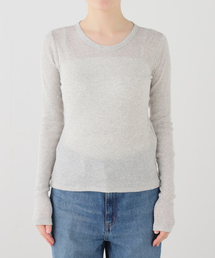 INSCRIRE | INSCRIRE/アンスクリア Gauze Teleco Long Sleeve Tee ロングスリーブTシャツ(Tシャツ/カットソー)