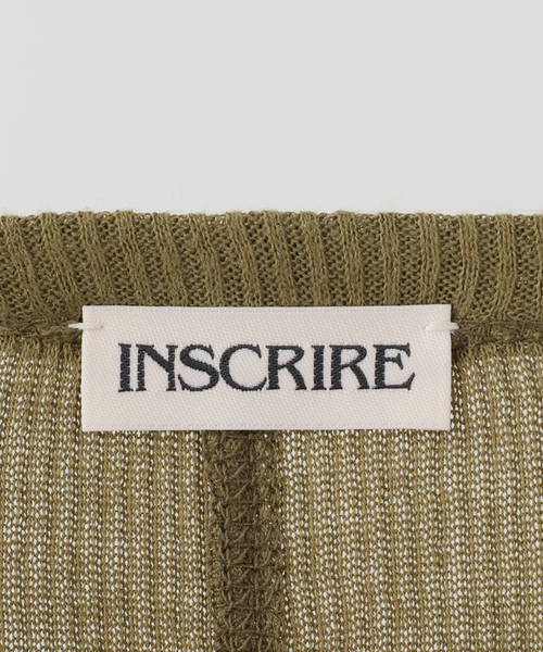 INSCRIRE（アンスクリア）の「INSCRIRE/アンスクリア Gauze Teleco Long Sleeve Tee ロングスリーブTシャツ（Tシャツ/カットソー・レディース・ライトグレー/カーキ・FREE）」の7枚目の写真