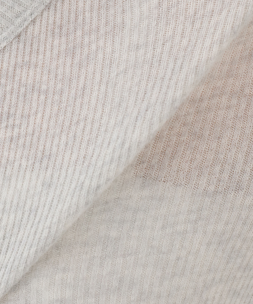 INSCRIRE（アンスクリア）の「INSCRIRE/アンスクリア Gauze Teleco Long Sleeve Tee ロングスリーブTシャツ（Tシャツ/カットソー・レディース・ライトグレー/カーキ・FREE）」の9枚目の写真