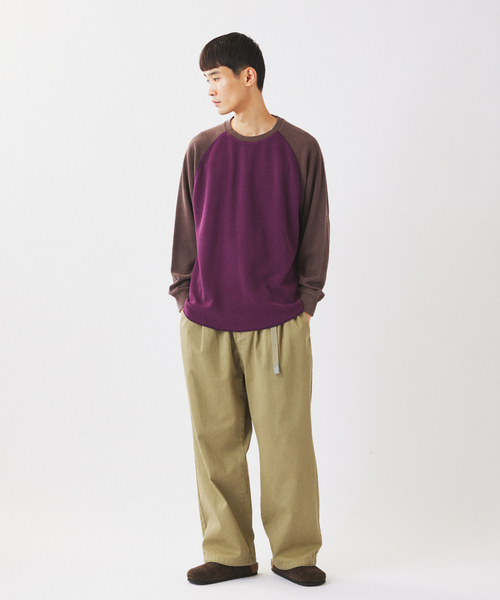 JOURNAL STANDARD relume(ジャーナルスタンダード レリューム)の「フェードワッフル ラグラン ロンT(Tシャツ/カットソー・メンズ・ブラウン/ブラック/ブルー・MEDIUM/LARGE)」の18枚目の写真