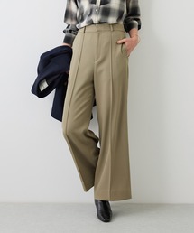 センタープレスワイドパンツ
