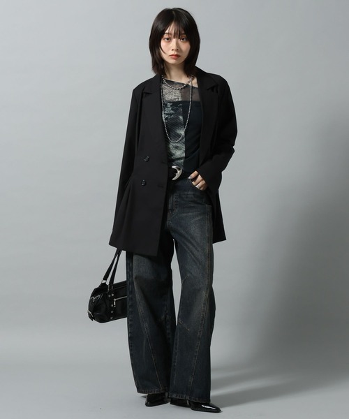 PAGEBOY(ページボーイ)の「【KISHI KAISEI】EXCLUSIVE ARTWORK ワンショルシアーロンT(Tシャツ/カットソー・レディース・グレー系その他/ブルー系その他4・FREE)」の10枚目の写真