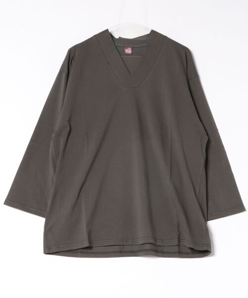 倭物やカヤ(ワモノヤカヤ)の「【倭物やカヤ】寒の色メンズインナートップス(Tシャツ/カットソー・メンズ・グレー/ホワイト/スミクロ・FREE)」の3枚目の写真