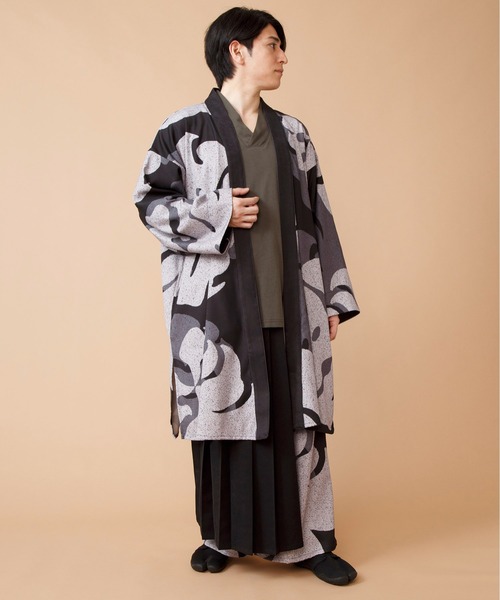 倭物やカヤ(ワモノヤカヤ)の「【倭物やカヤ】寒の色メンズインナートップス(Tシャツ/カットソー・メンズ・グレー/ホワイト/スミクロ・FREE)」の8枚目の写真