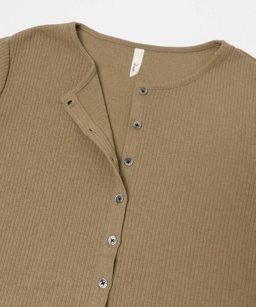 URBAN RESEARCH DOORS（アーバンリサーチドアーズ）の「Vintage Rib Button Cardigan（カーディガン/ボレロ・レディース・ベージュ系その他/ブラック・FREE）」の18枚目の写真