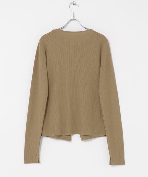 URBAN RESEARCH DOORS（アーバンリサーチドアーズ）の「Vintage Rib Button Cardigan（カーディガン/ボレロ・レディース・ベージュ系その他/ブラック・FREE）」の20枚目の写真