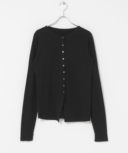 URBAN RESEARCH DOORS(アーバンリサーチドアーズ)の「Vintage Rib Button Cardigan(カーディガン/ボレロ・レディース・ベージュ系その他/ブラック・FREE)」の16枚目の写真