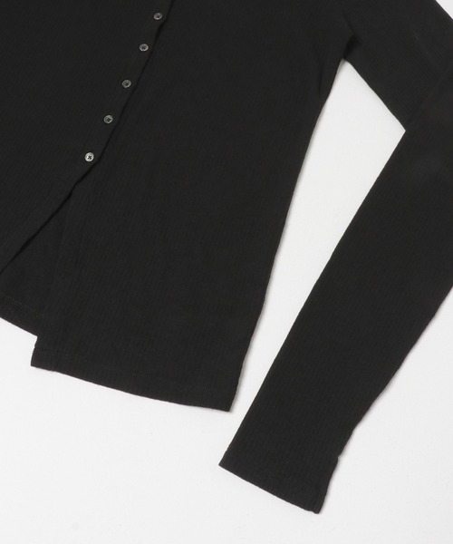 URBAN RESEARCH DOORS(アーバンリサーチドアーズ)の「Vintage Rib Button Cardigan(カーディガン/ボレロ・レディース・ベージュ系その他/ブラック・FREE)」の15枚目の写真