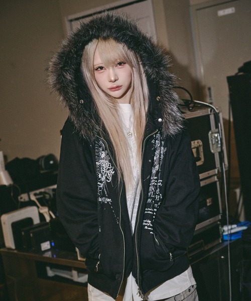GALFY(ガルフィー)の「GALFY(ガルフィー)ギラツキ★FURパーカー/フードファー スウェットジップアップパーカー(パーカー・メンズ・ブラック/グレー/ピンク・LL/2L/L)」の21枚目の写真
