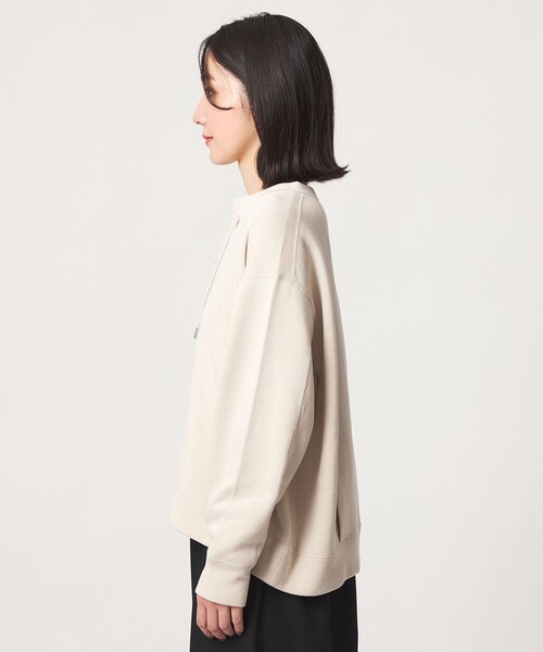 green label relaxing(グリーンレーベルリラクシング)の「【WEB限定】<at ease>ダブルフェイス レースアップ プルオーバー カットソー(Tシャツ/カットソー・レディース・ブラック/ナチュラル・FREE)」の15枚目の写真