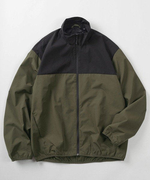 SlashDate(スラッシュデイト)の「【76】スタンドカラー 裏メッシュ テックブルゾン/ライトアウター/ジャケット/ALL WEATHER-TEX 【撥水】【防水】【防風】【UVケア】【ストレッチ】/ユニセックス/レディース/メンズ(マウンテンパーカー・メンズ・オリーブ/チャコールグレー/ブラック/ベージュ/グレー系/ベージュ系/ターコイズブルー/ネイビー/オリーブ系/グレー・XL/L/M)」の8枚目の写真