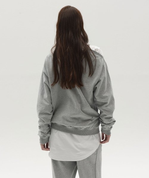 LCDC TM(エルシーディーシーティーエム)の「ASYMMETRIC-CUT スウェットシャツ(メランジグレー)(スウェット・レディース・その他・OS)」の6枚目の写真