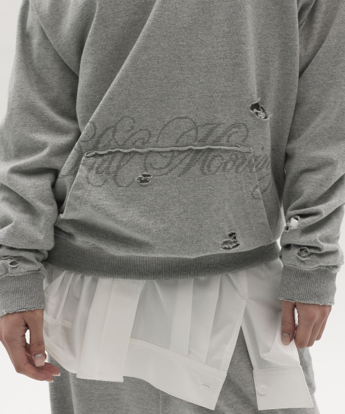 LCDC TM(エルシーディーシーティーエム)の「ASYMMETRIC-CUT スウェットシャツ(メランジグレー)(スウェット・レディース・その他・OS)」の7枚目の写真