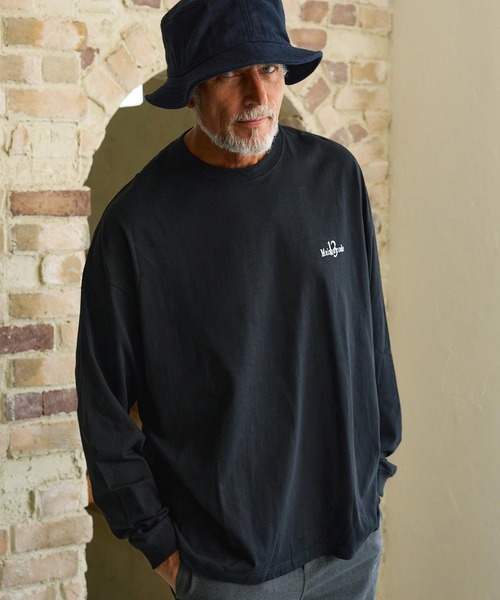 Maison code 13（メゾンコードサーティーン）の「mlt5811- Oversized Long Sleeve Tee カットソー(M26W-22)（Tシャツ/カットソー・メンズ・ブラック/ホワイト/チャコール・S/M/L/XL）」の2枚目の写真