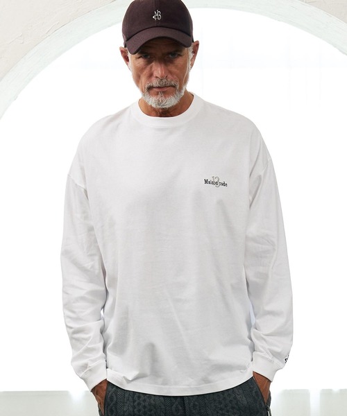 Maison code 13（メゾンコードサーティーン）の「mlt5811- Oversized Long Sleeve Tee カットソー(M26W-22)（Tシャツ/カットソー・メンズ・ブラック/ホワイト/チャコール・S/M/L/XL）」の13枚目の写真
