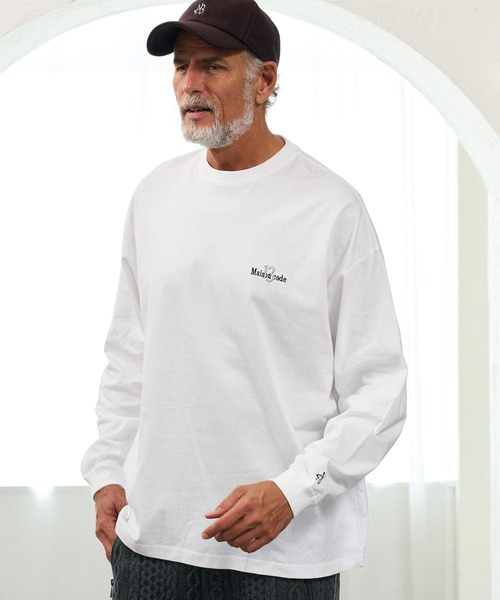 Maison code 13（メゾンコードサーティーン）の「mlt5811- Oversized Long Sleeve Tee カットソー(M26W-22)（Tシャツ/カットソー・メンズ・ブラック/ホワイト/チャコール・S/M/L/XL）」の15枚目の写真